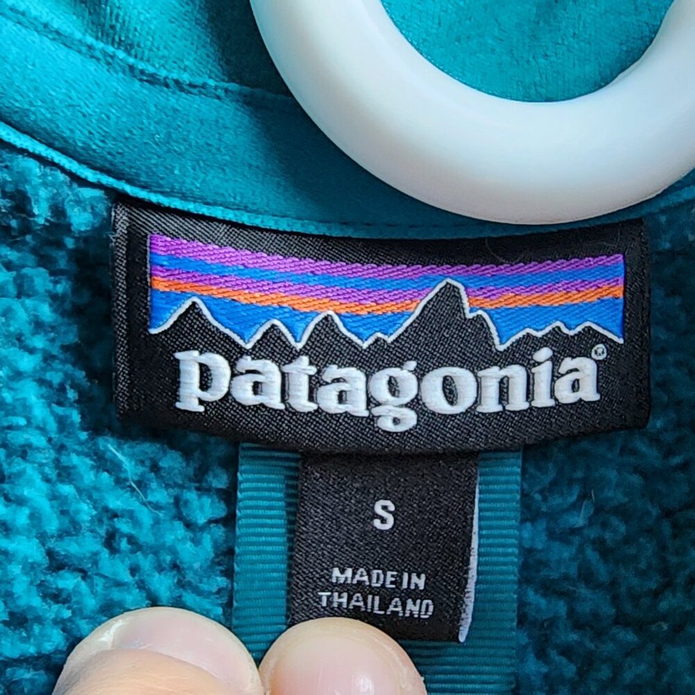 Patagonia Aqua Better Sweater Quarter Zip-Up Pullover Size Small - Picture 8 of 16